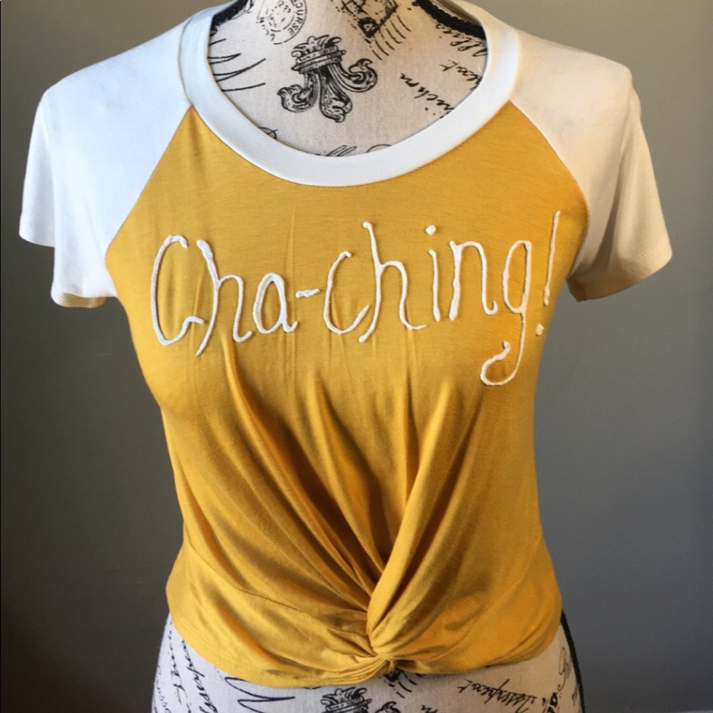 Up-cycled, Cha-Ching tee